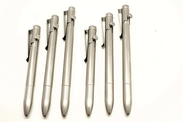 Titanium bolt pens